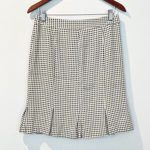 Ann Taylor Loft Polka Dot Pleated Pencil Skirt Size 6 Petite NWOT